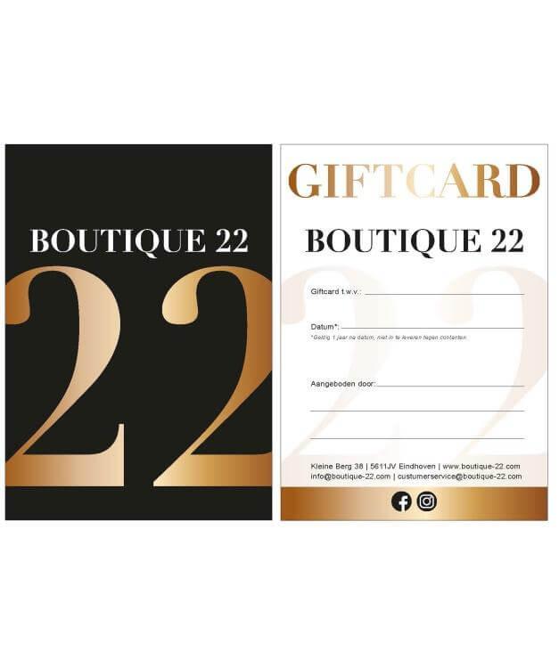 Boutique 22 gift card