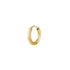 Basic gouden oorbel ring van 12 mm. De oorbel ringen worden per stuk verkocht en zijn gemaakt van gold plated stainless steel. De oorbel ringen verkleuren niet.